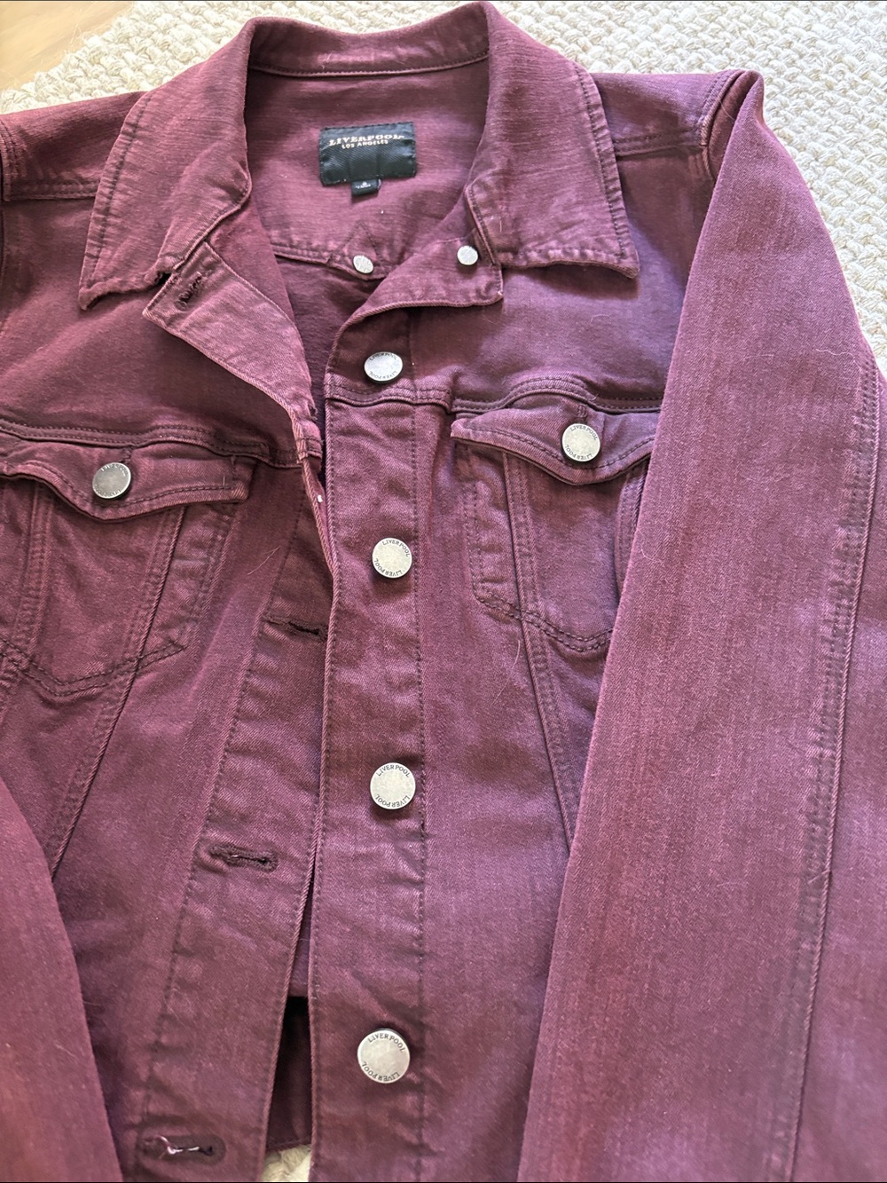 Liverpool Women's Plum Jean Jacket - Picture 4 of 8